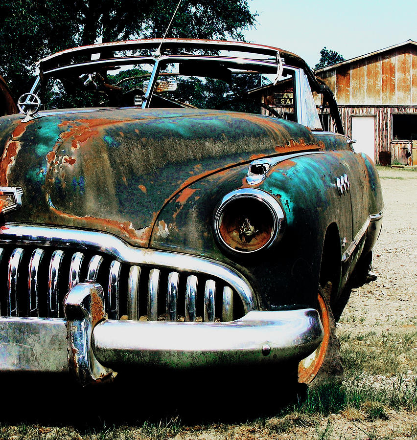 Old Car Photograph - Tired of Driving  by David Walker