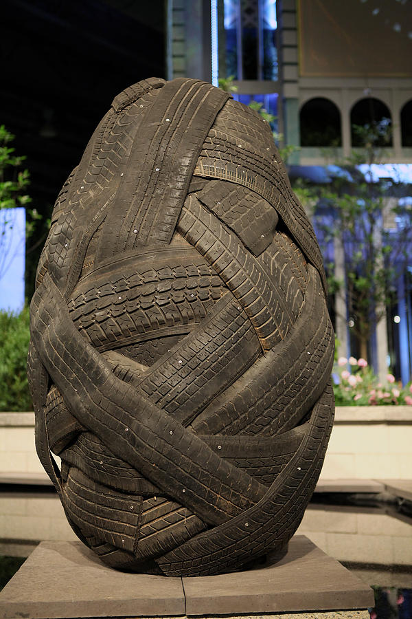 Tires Statue Photograph by Dorin Adrian Berbier