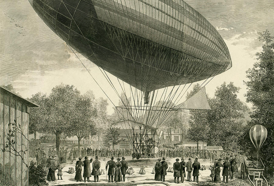 Tissandier Electric Airship Photograph by Library Of Congress/science Photo Library