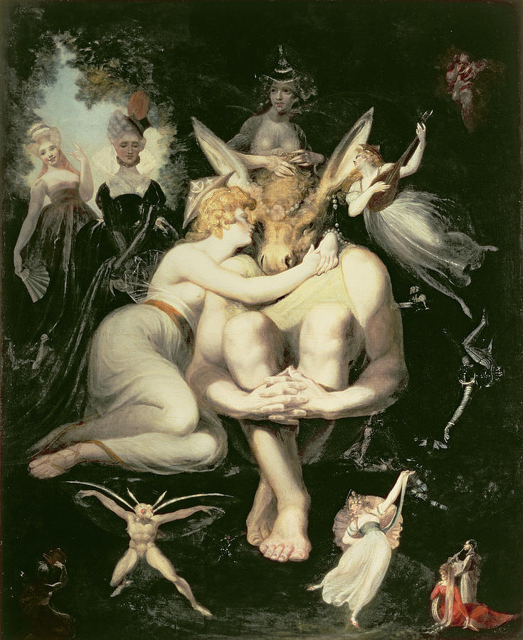Fairy Photograph - Titania Awakes, Surrounded By Attendant Fairies, Clinging Rapturously To Bottom, Still Wearing by Henry Fuseli