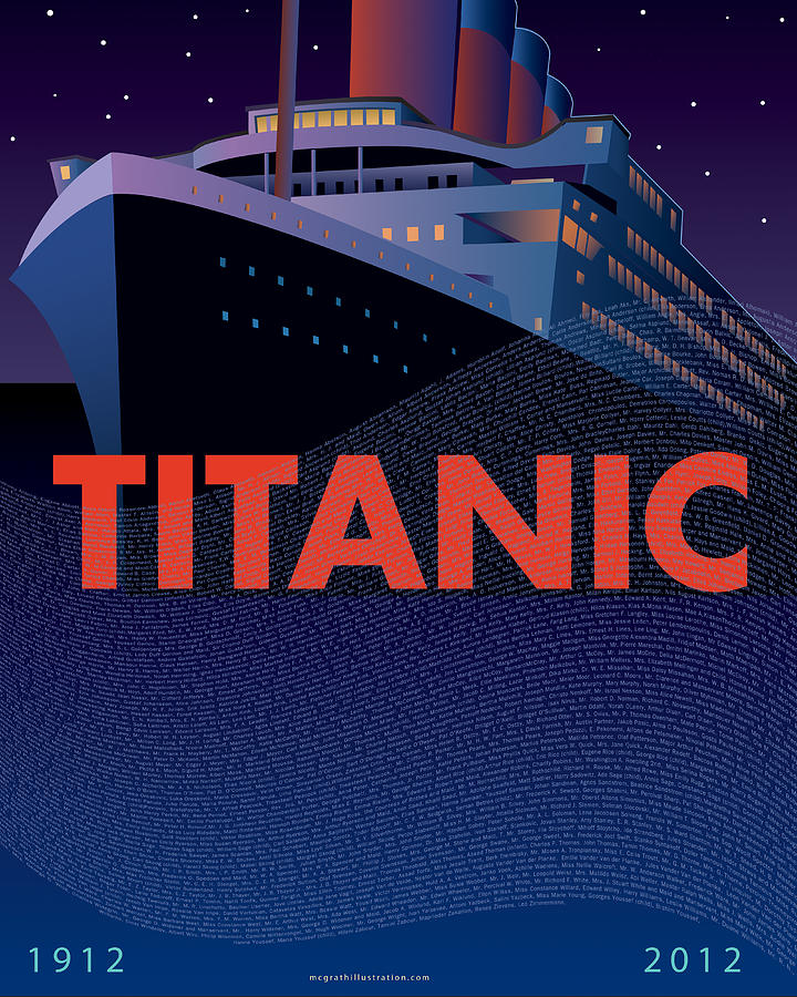 TITANIC 100 years Commemorative Painting by Leslie Alfred McGrath