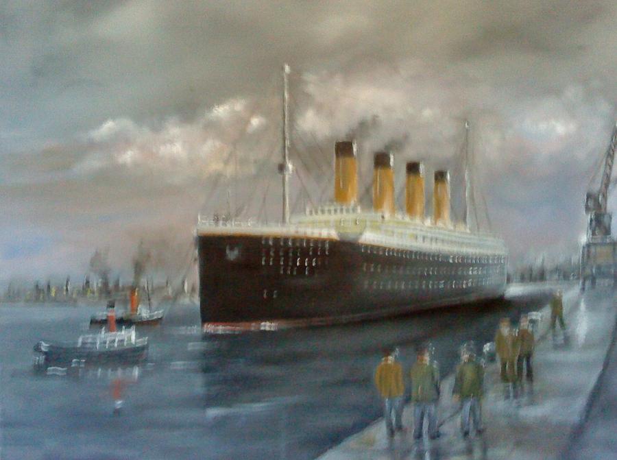 Titanic Painting by John Bowie