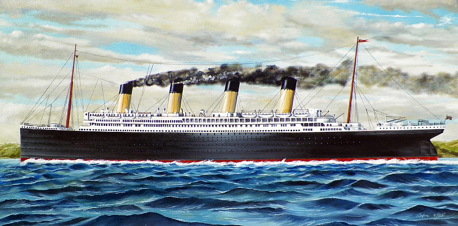 Titanic Painting by RB McGrath