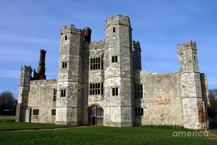 Castle Photograph - Titchfield Abbey Hampshire front view by Terri Waters
