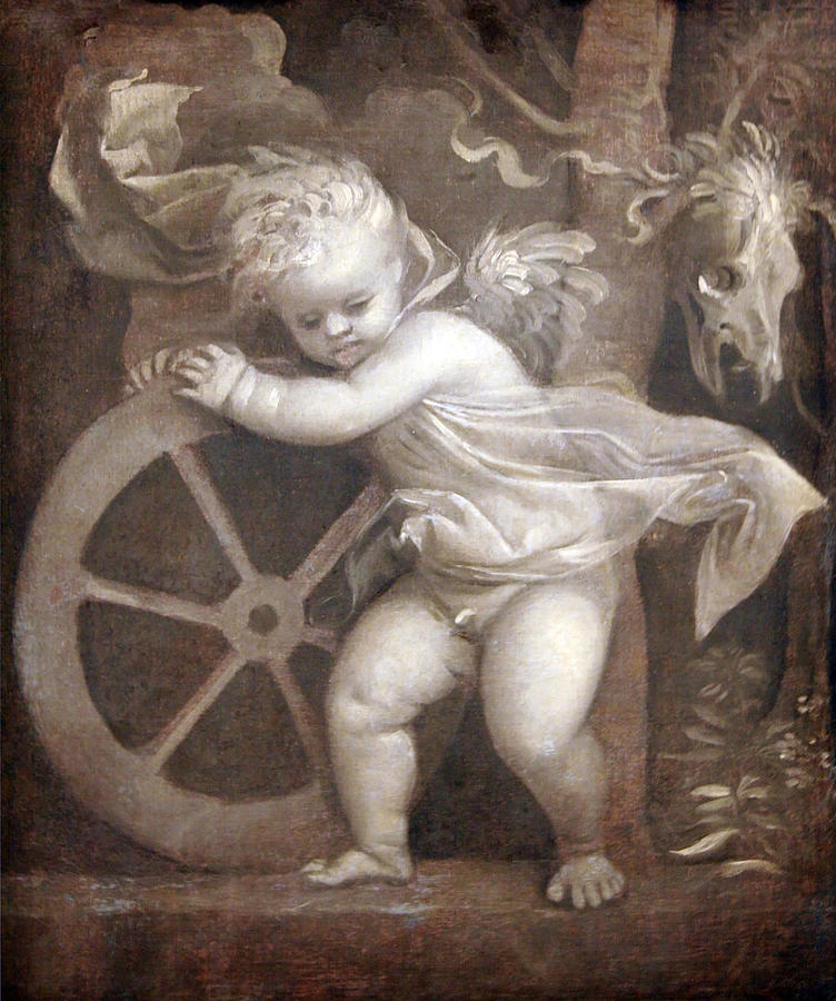 Titians Cupid With The Wheel Of Fortune Photograph by Cora Wandel