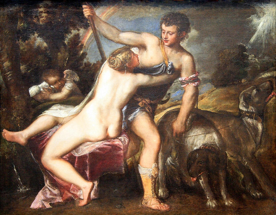 Titians Venus And Adonis Photograph by Cora Wandel