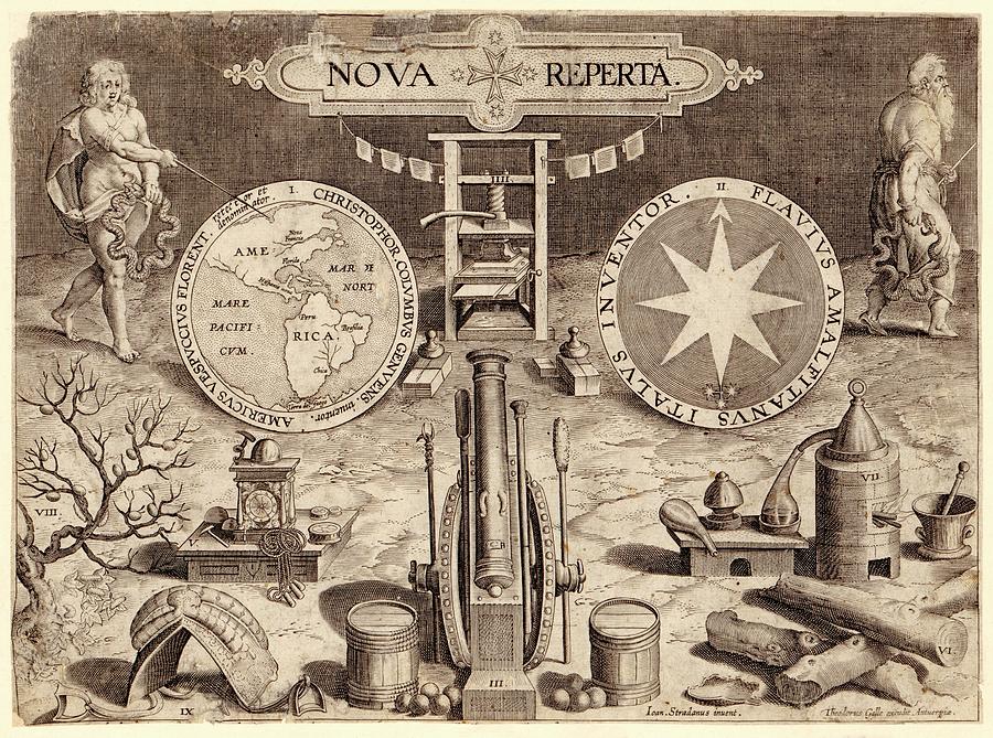 Title Page Of nova Reperta Photograph by Library Of Congress, Geography And Map Division/science Photo Library