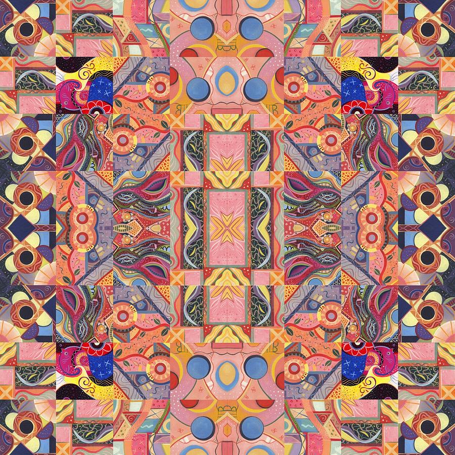 The Joy of Design Mandala Series Puzzle 4 Arrangement 7 Painting by Helena Tiainen