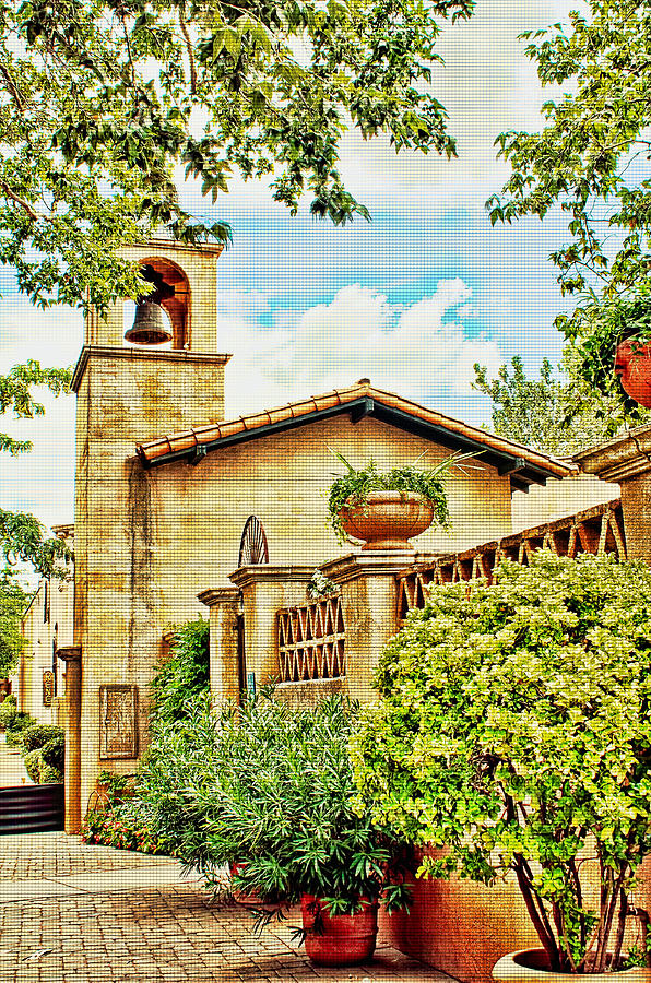 Tlaquepaque in Sedona - Reworked Photograph by Fred Larson