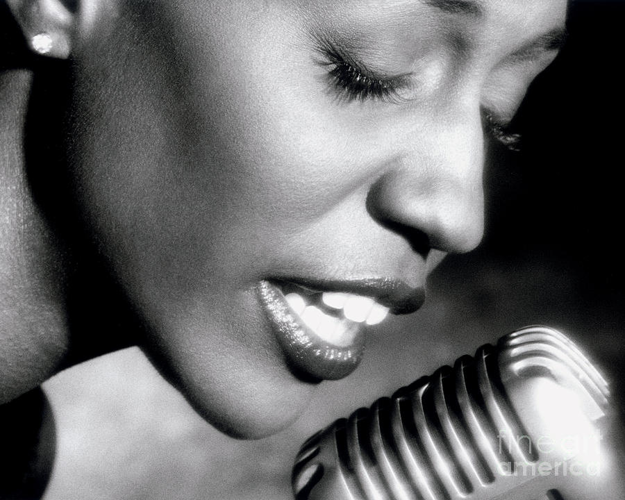 Jazz Photograph - TM on mic by Tony Cordoza