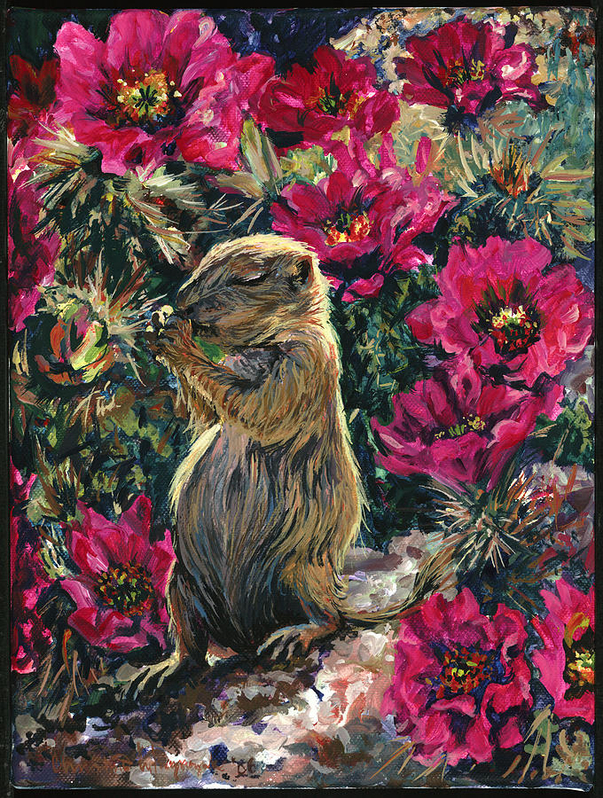 To a Grateful Heart Painting by Christine Lytwynczuk