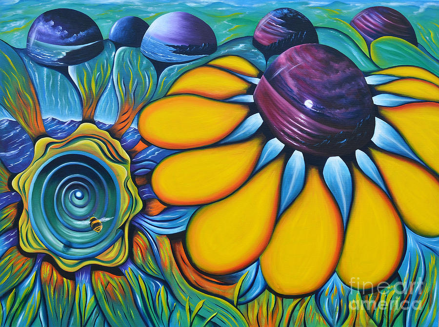 Flower Painting - To infinity and beyond by Tony Oakey