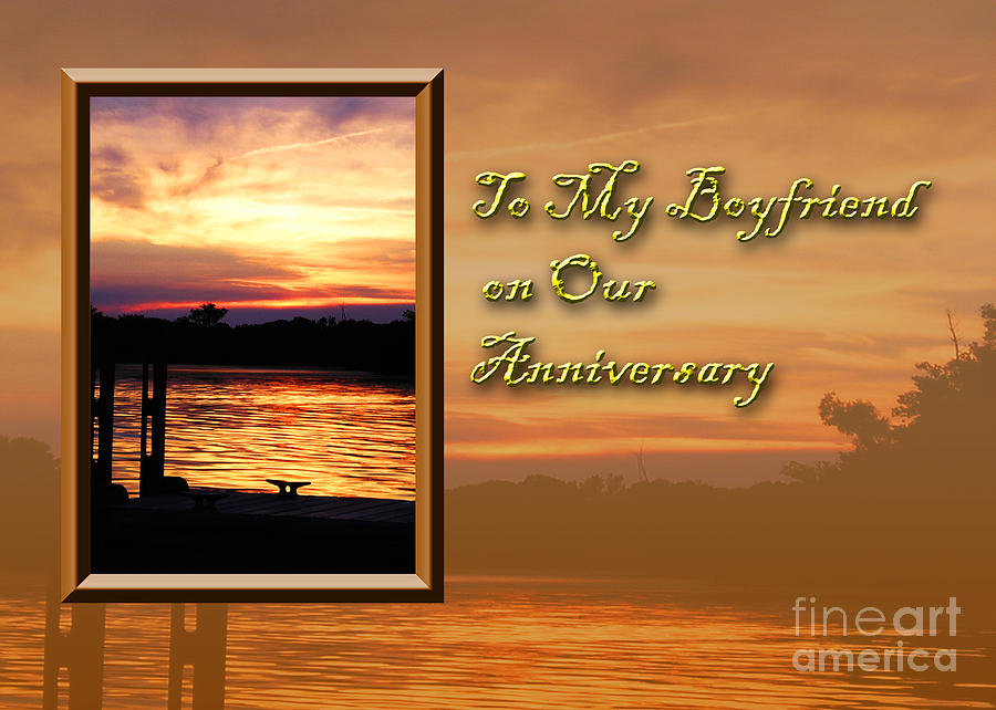 Sunset Photograph - To My Boyfriend on Our Anniversary Pier by Jeanette K