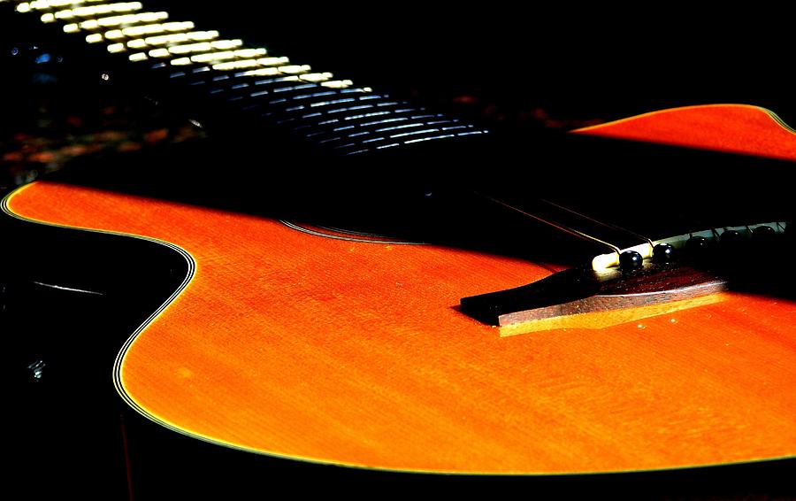 Guitar Photograph - To Play by Angela Davies