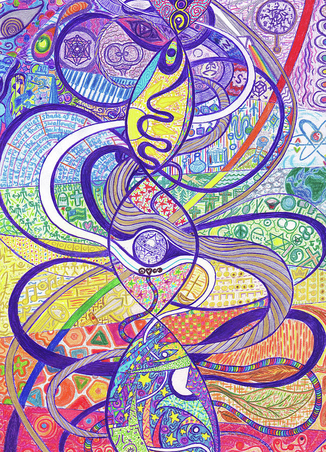 To See A World In A Dna Strand Drawing by Ty DAvila