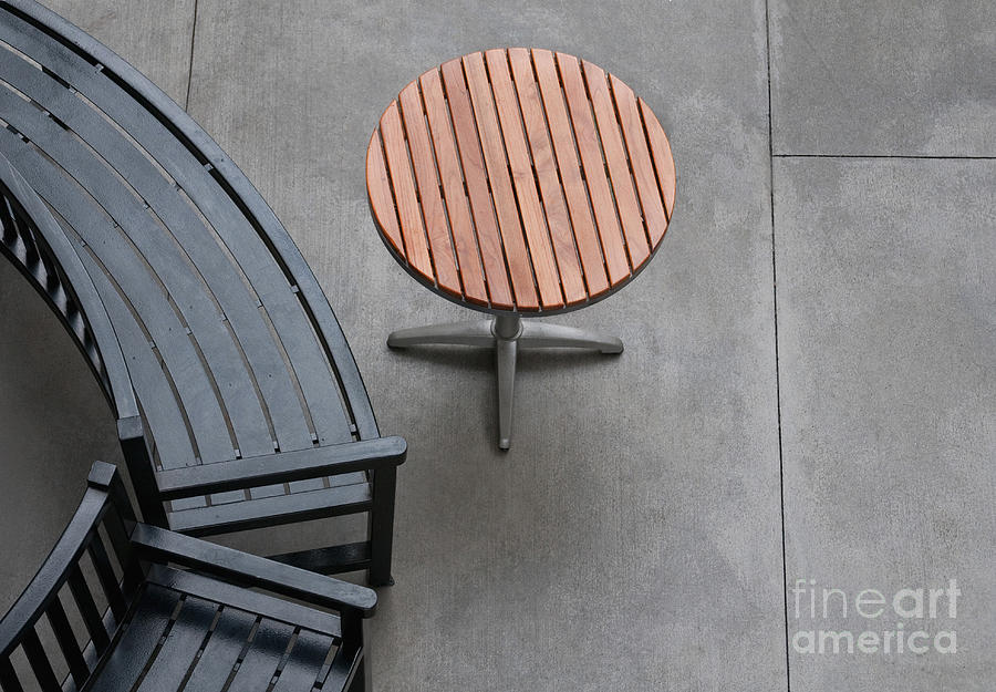 Bench Photograph - To Sit And To Set by Dan Holm Bench Photograph - To Sit And To Set by Dan Holm