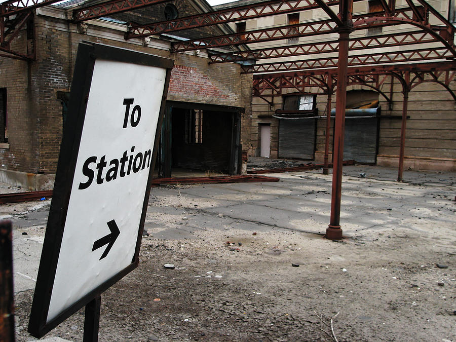 To Station -- Burlington Train Station in Omaha, Nebraska Photograph by Darin Volpe