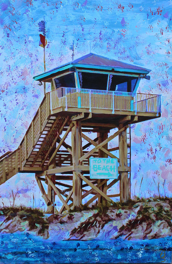 To The Beach Painting by Deborah Boyd