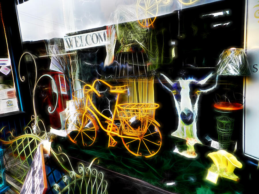 To the Store Window Digital Art by Cathy Anderson