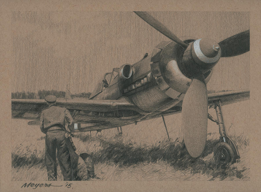 Fw 190 Drawing - To the Victors by Wade Meyers