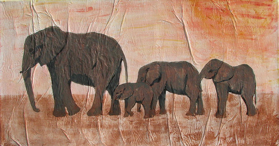 Wildlife Painting - To The Water Hole by Stephanie Grant