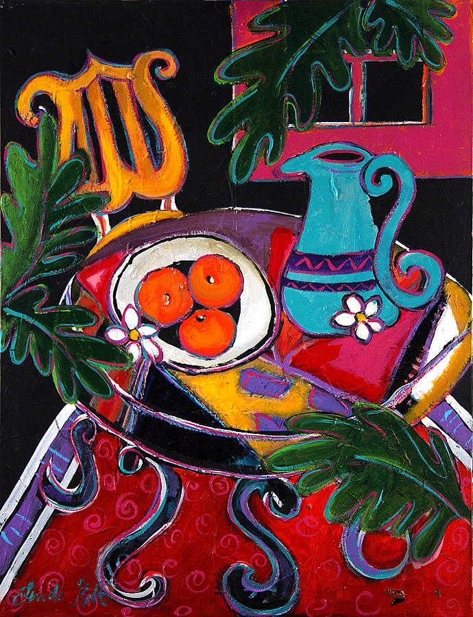To Your Health 1 Painting by Linda Holt