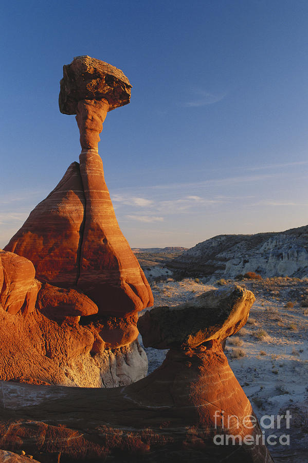 Landscape Photograph - Toadstool Rocks In Utah by George Ranalli