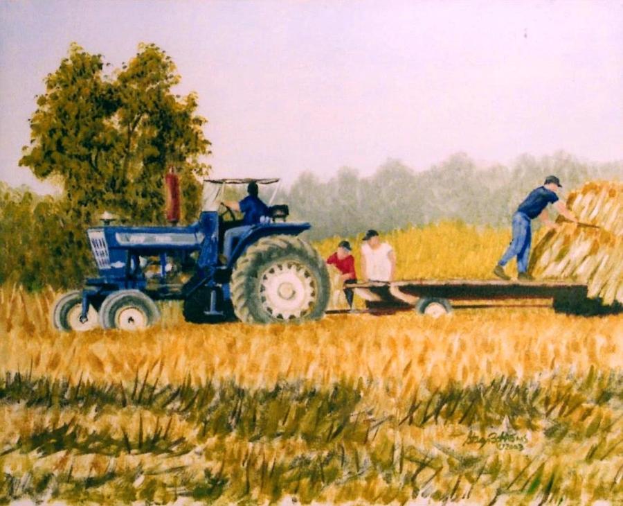 Tobacco farmers Painting by Stacy C Bottoms