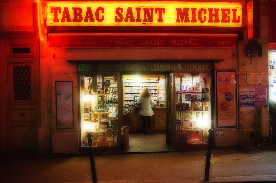 Paris Photograph - Tobacco Shop Paris by Hugh Smith