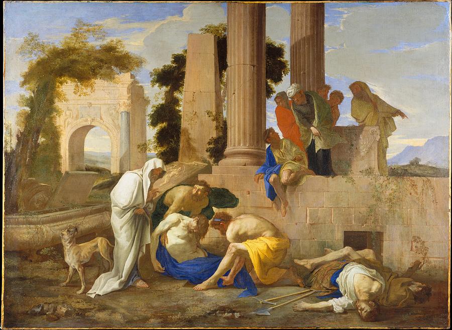 Lione Painting - Tobit Burying The Dead by Andrea di Lione