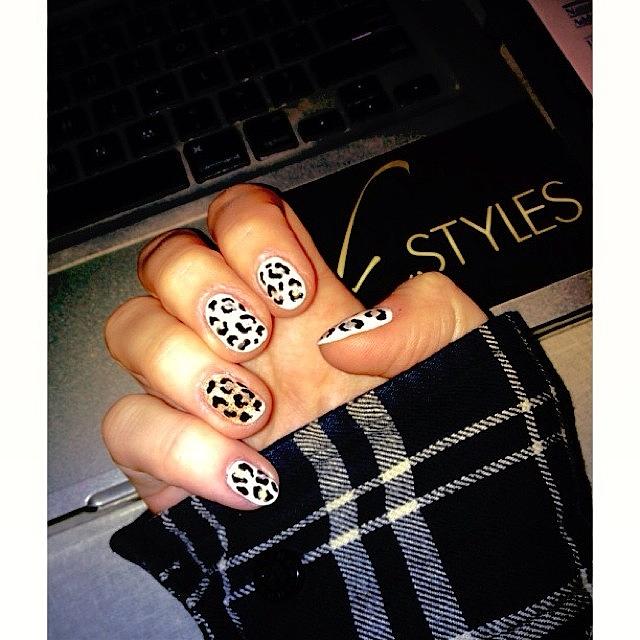 Leopard Photograph - Today. #nailart #leopard #nails by K Styles