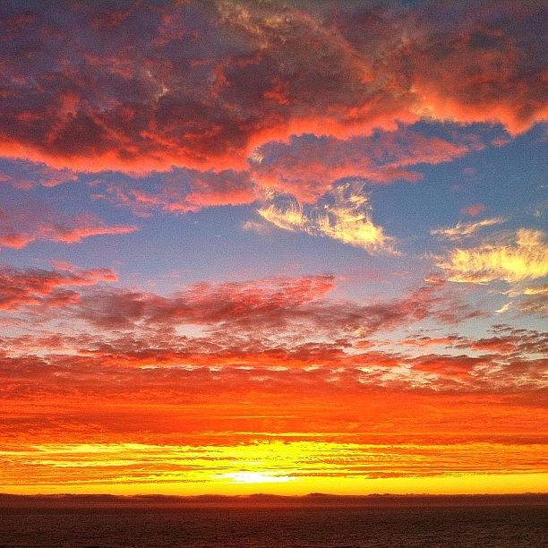 Nature Photograph - Today Sunset #coastal #santacruz #beach by Jonathan Nguyen