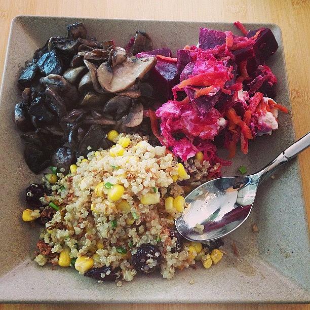 Mushroom Photograph - Todays #lunch. Mixed Salads Featuring by Marcus Chan
