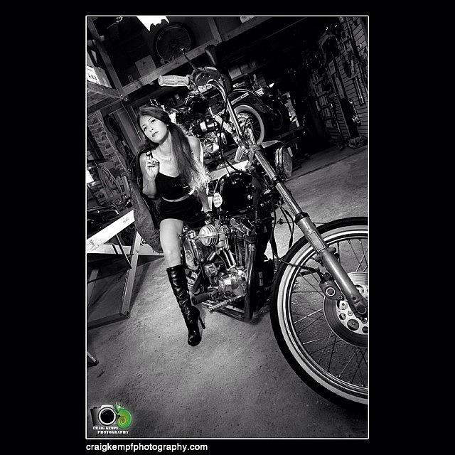 Harleydavidson Photograph - Todays Shoot. #harleydavidson #bike by Craig Kempf