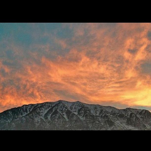 Todays Sunrise Over Cascade Mountain Photograph by Brolin Roney