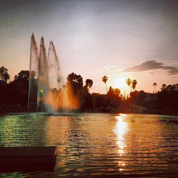 Sunset Photograph - Todays Sunset From The #echopark by Andres Cruz