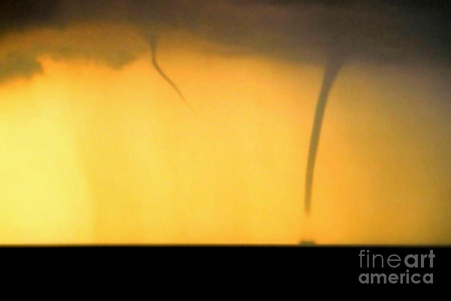 Todays Weather Sunny But Strong Chance Of A Water Spout Or Two Photograph by Michael Hoard