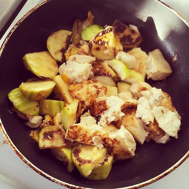 Vegetable Photograph - #tofu And #zucchini #stirfry #vegan by Crystal Chloe