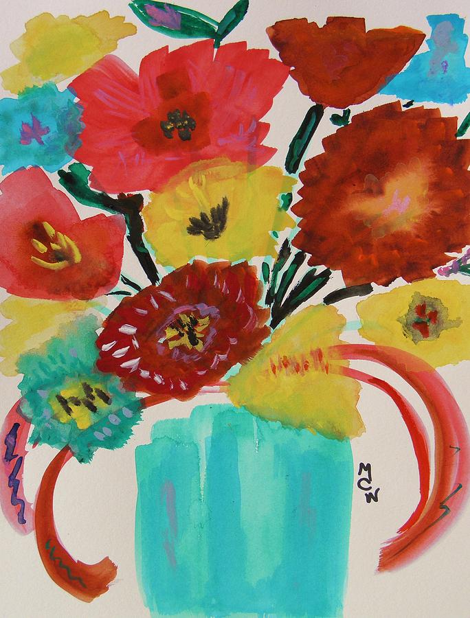 Together as One Bouquet Painting by Mary Carol Williams