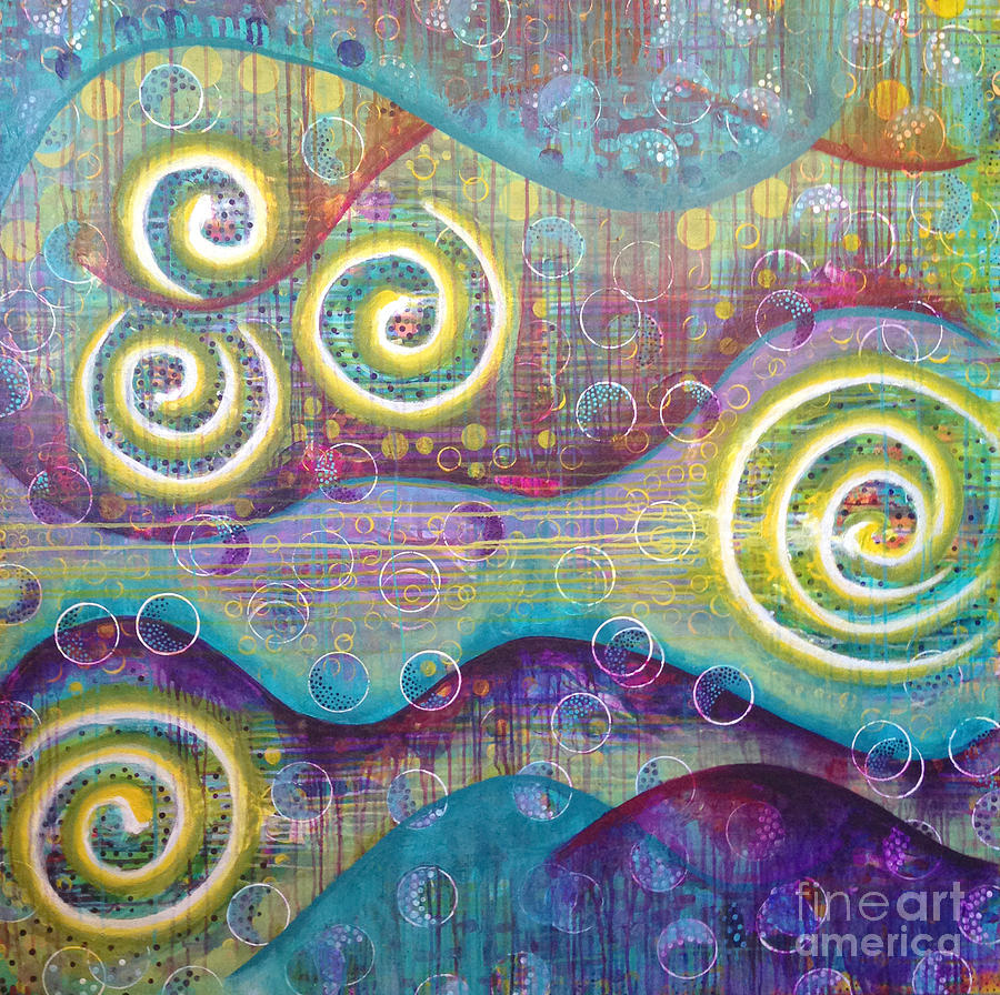 Spiral Painting - Together We Dream by Marcella Alexandria
