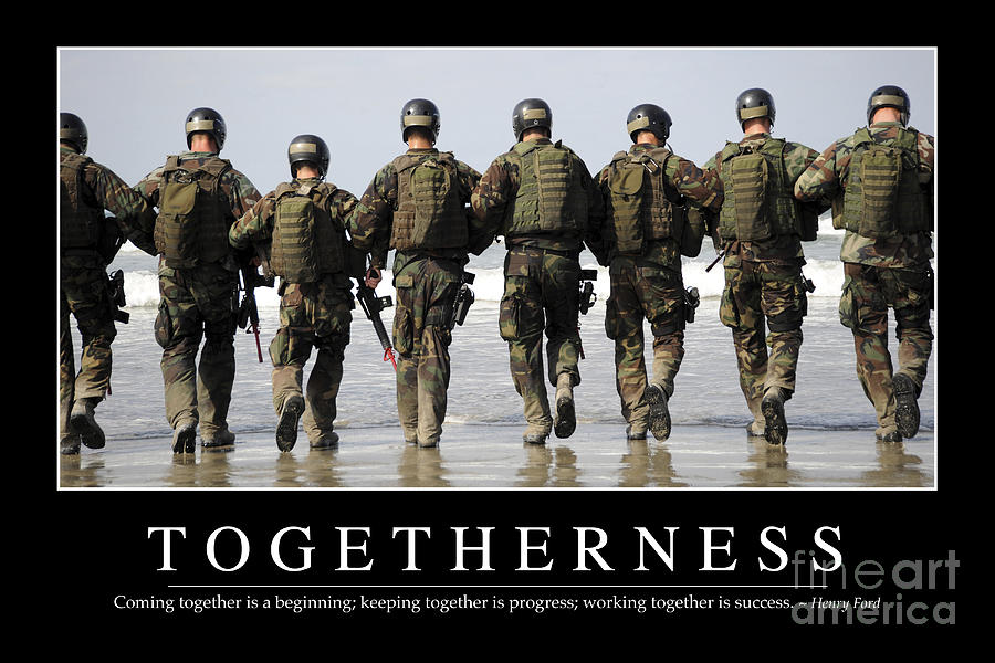 Togetherness Inspirational Quote Photograph by Stocktrek Images