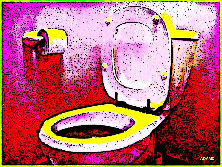 Toilet Seat Digital Art by Tony Adamo | Pixels