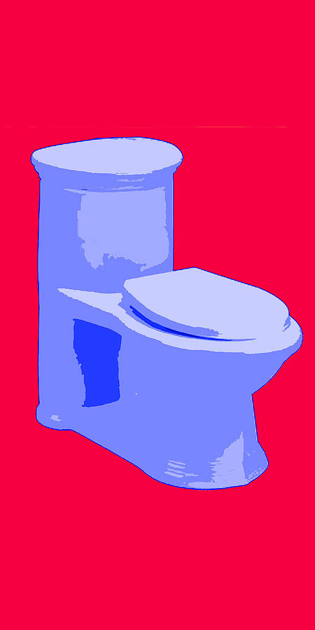 Toilette in Blue Painting by Deborah Boyd