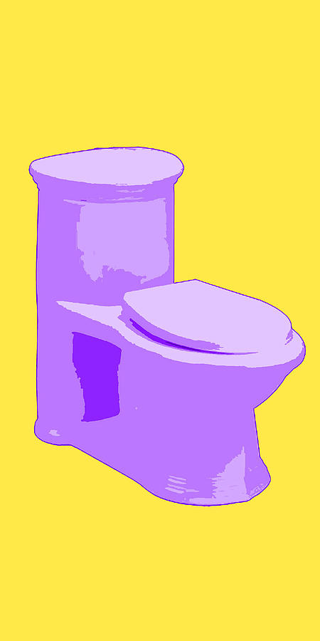 Toilette in Purple Painting by Deborah Boyd