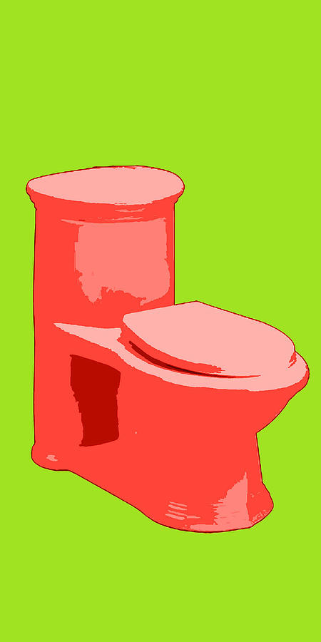 Toilette in Red Painting by Deborah Boyd