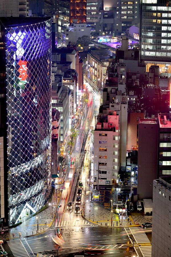 Tokyo, Akasaka At Night Photograph by Vladimir Zakharov