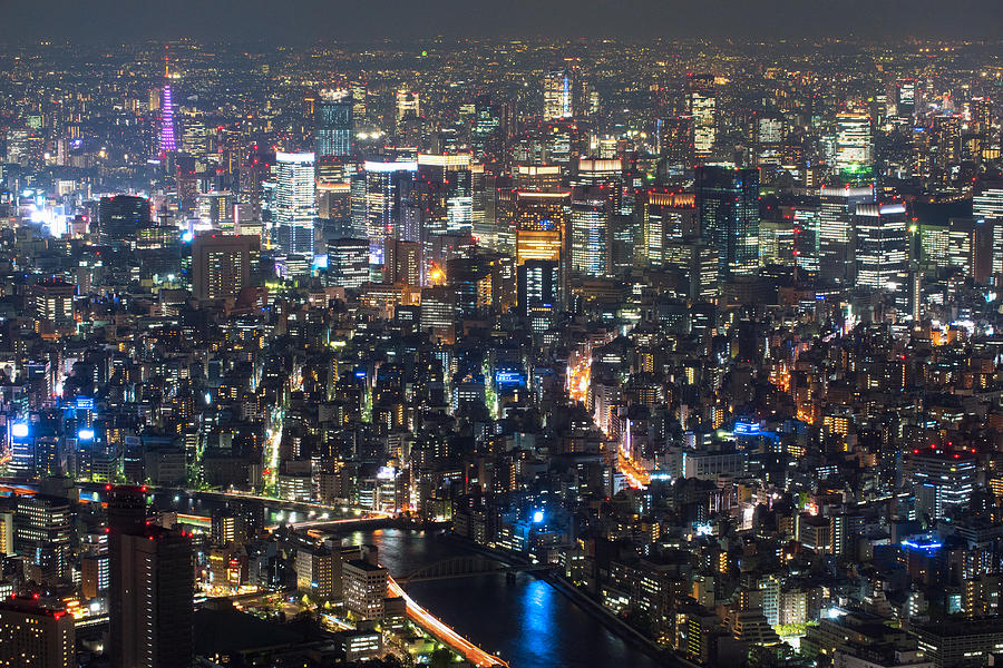 Tokyo City View From Skytree-1 Photograph by Hisao Mogi