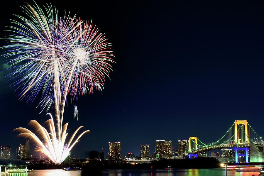 Tokyo Fireworks Photograph by Vladimir Zakharov Tokyo Fireworks Photograph by Vladimir Zakharov