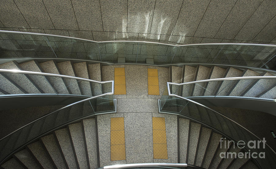 Tokyo Metropolitan Stairs Photograph by David Bearden
