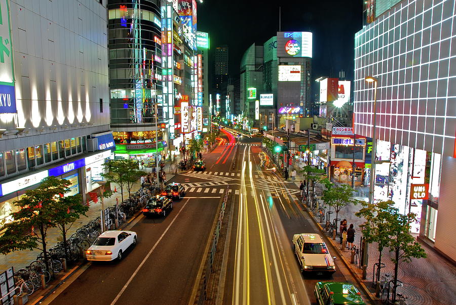 Tokyo Neon Streaks Photograph by Jonah Anderson - Fine Art America